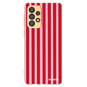 Picasee silikónový prehľadný obal pre Samsung Galaxy A33 5G A336 - Lines red