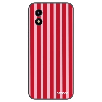 Picasee silikónový čierny obal pre Vivo Y01 - Lines red