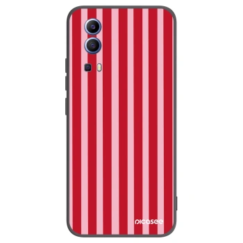 Picasee silikónový čierny obal pre Vivo Y52 5G - Lines red