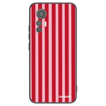 Picasee silikónový čierny obal pre Xiaomi 12 Lite - Lines red