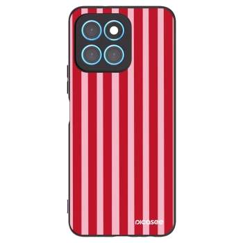 Picasee silikónový čierny obal pre Honor X6 - Lines red