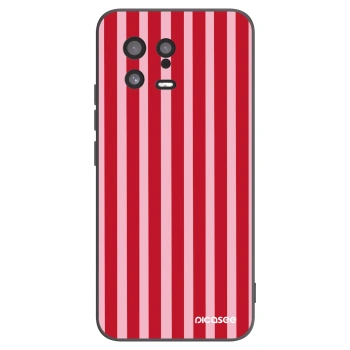 Picasee silikónový čierny obal pre Xiaomi 13 - Lines red