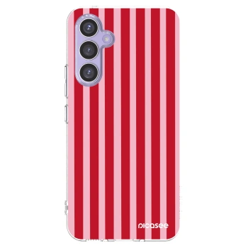 Picasee silikónový prehľadný obal pre Samsung Galaxy A54 5G A546B - Lines red