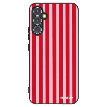 Picasee silikónový čierny obal pre Samsung Galaxy A34 5G A346B - Lines red