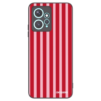 Picasee silikónový čierny obal pre Xiaomi Redmi Note 12 4G - Lines red