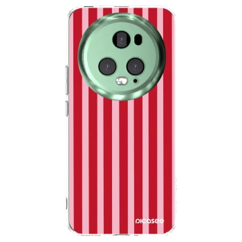 Picasee silikónový prehľadný obal pre Honor Magic5 Pro - Lines red
