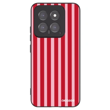 Picasee silikónový čierny obal pre Xiaomi 14 - Lines red