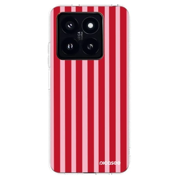 Picasee silikónový prehľadný obal pre Xiaomi 14 Pro - Lines red