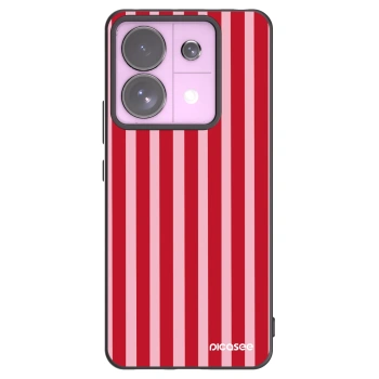 Picasee silikónový čierny obal pre Xiaomi Redmi Note 13 Pro 5G - Lines red