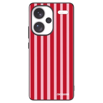 Picasee silikónový čierny obal pre Xiaomi Redmi Note 13 Pro+ 5G - Lines red