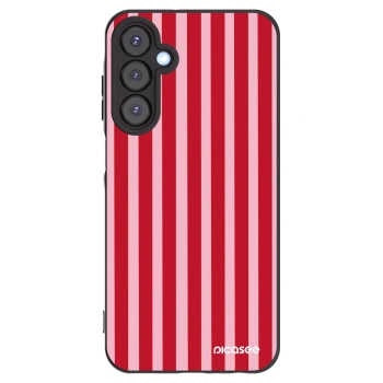 Picasee silikónový čierny obal pre Samsung Galaxy A25 A256B 5G - Lines red