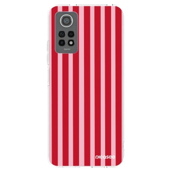 Picasee silikónový prehľadný obal pre Xiaomi Redmi Note 12 Pro 4G - Lines red