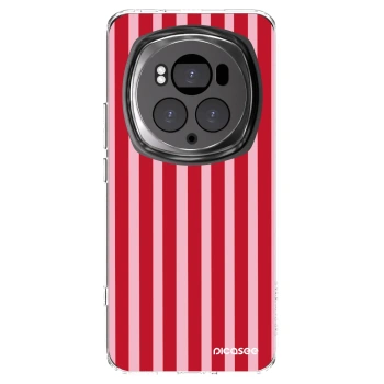 Picasee silikónový prehľadný obal pre Honor Magic6 Pro - Lines red