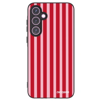 Picasee silikónový čierny obal pre Samsung Galaxy A35 5G A356B - Lines red