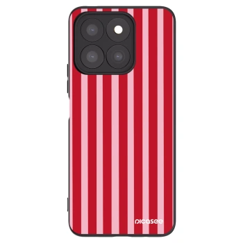 Picasee silikónový čierny obal pre Honor X8b - Lines red