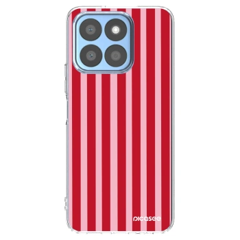Picasee silikónový prehľadný obal pre Honor X8b - Lines red