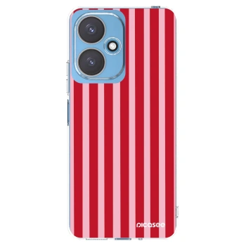 Picasee silikónový prehľadný obal pre Xiaomi Redmi 13C 5G - Lines red