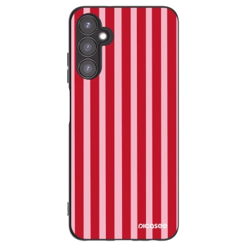 Picasee silikónový čierny obal pre Samsung Galaxy A05s A057G - Lines red