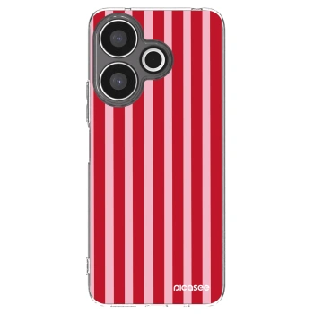 Picasee silikónový prehľadný obal pre Xiaomi Redmi 13 4G - Lines red