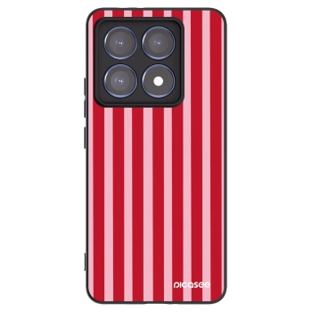 Picasee silikónový čierny obal pre Xiaomi 14T Pro - Lines red