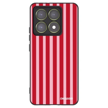 Picasee silikónový čierny obal pre Xiaomi 14T - Lines red