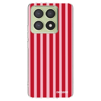 Picasee silikónový prehľadný obal pre Xiaomi 14T - Lines red