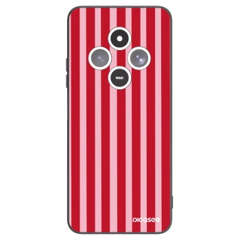Picasee silikónový čierny obal pre Xiaomi Redmi 14C - Lines red