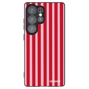 Picasee silikónový čierny obal pre Samsung Galaxy S25 Ultra 5G - Lines red