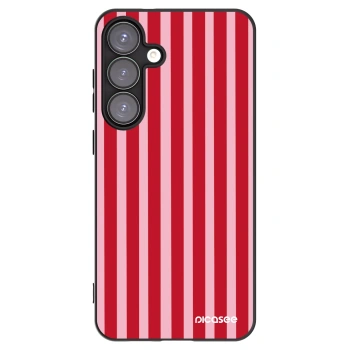 Picasee silikónový čierny obal pre Samsung Galaxy S25+ 5G - Lines red