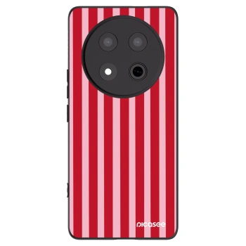 Picasee silikónový čierny obal pre Honor Magic7 Lite 5G - Lines red