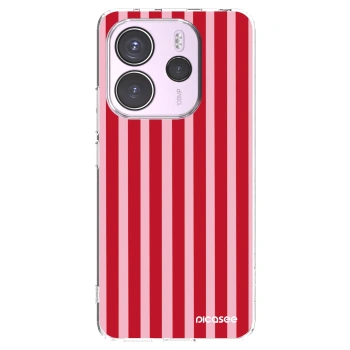 Picasee silikónový prehľadný obal pre Xiaomi Redmi Note 14 4G - Lines red