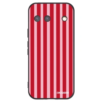 Picasee silikónový čierny obal pre Google Pixel 9 - Lines red