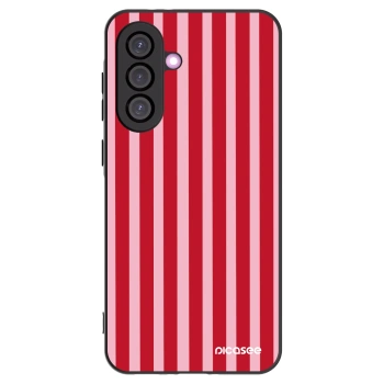 Picasee silikónový čierny obal pre Samsung Galaxy A56 5G A566B - Lines red
