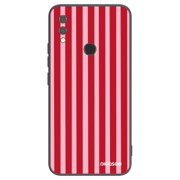 Picasee silikónový čierny obal pre Xiaomi Redmi Note 7 - Lines red