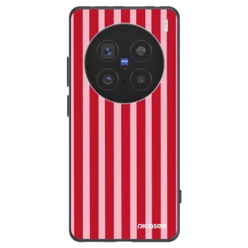 Picasee silikónový čierny obal pre Vivo X200 Pro - Lines red