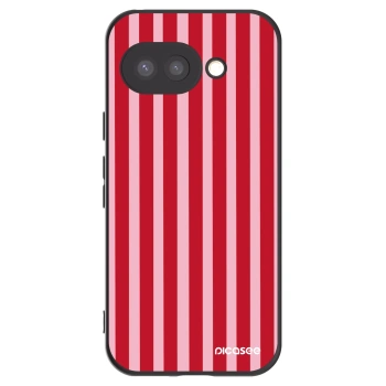 Picasee silikónový čierny obal pre Google Pixel 9a - Lines red