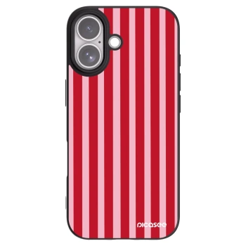 Picasee silikónový čierny obal pre Apple iPhone 17 - Lines red