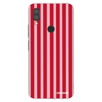 Picasee silikónový prehľadný obal pre Xiaomi Redmi 7 - Lines red