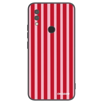 Picasee silikónový čierny obal pre Xiaomi Redmi 7 - Lines red