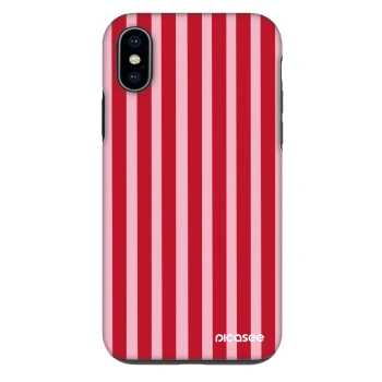 Obal pre Apple iPhone X/XS - Lines red