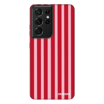 Obal pre Samsung Galaxy S21 Ultra 5G G998B - Lines red