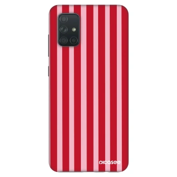 Obal pre Samsung Galaxy A71 A715F - Lines red