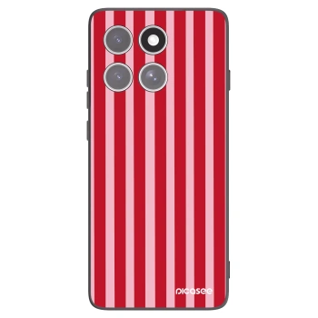 Picasee silikónový čierny obal pre Motorola Edge 60 Pro - Lines red