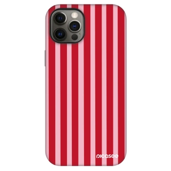Obal pre Apple iPhone 12 Pro - Lines red