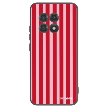 Picasee silikónový čierny obal pre OnePlus 13R 5G - Lines red