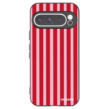 Picasee silikónový čierny obal pre Google Pixel 9 Pro XL - Lines red