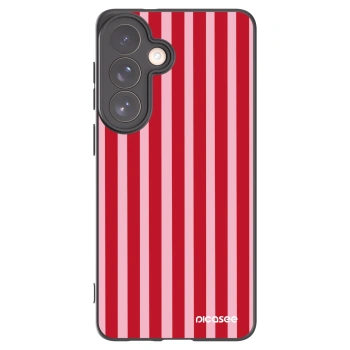 Picasee silikónový čierny obal pre Samsung Galaxy S26+ - Lines red