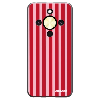 Picasee silikónový čierny obal pre Honor Magic8 Lite 5G - Lines red