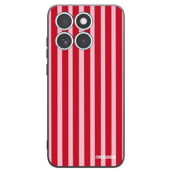 Picasee silikónový čierny obal pre Motorola Edge 70 Fusion - Lines red