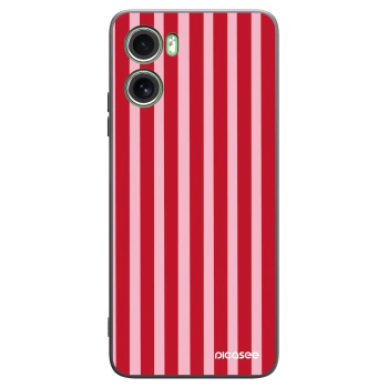 Picasee silikónový čierny obal pre Motorola Moto G06 - Lines red
